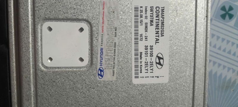 ECU HYUNDAI ELANTRA 2019 AT 39100-2EFB1 39100-2ELY1